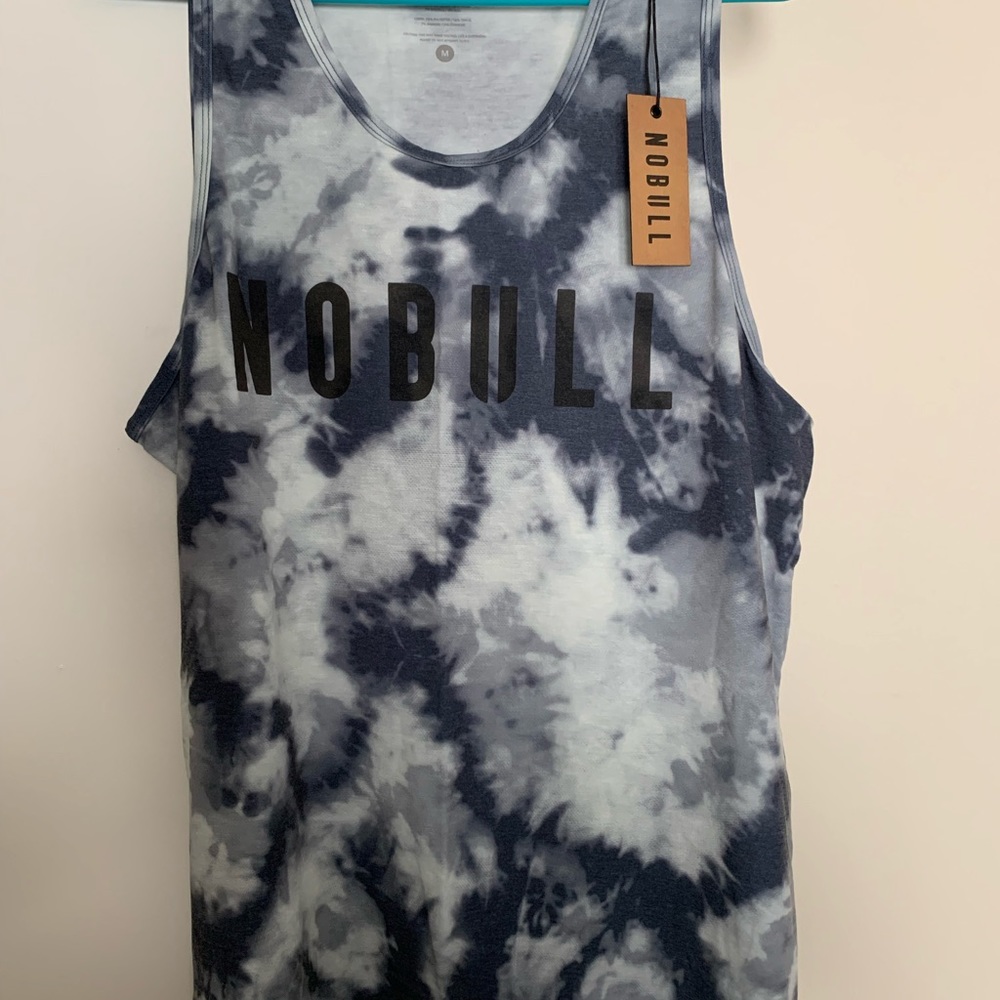Men’s NOBULL Tank Top NWT Blue Tie Dye.